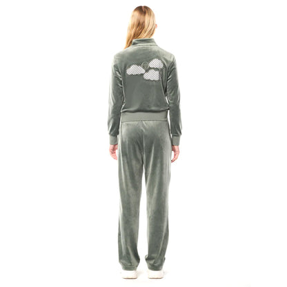 Sergio Tacchini Nuvola Velour Track Jacket | Agave Green