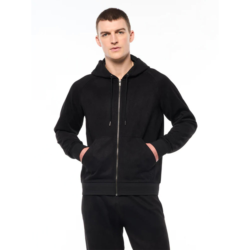 Sergio Tacchini Camoscio Hoodie |  Black Beauty
