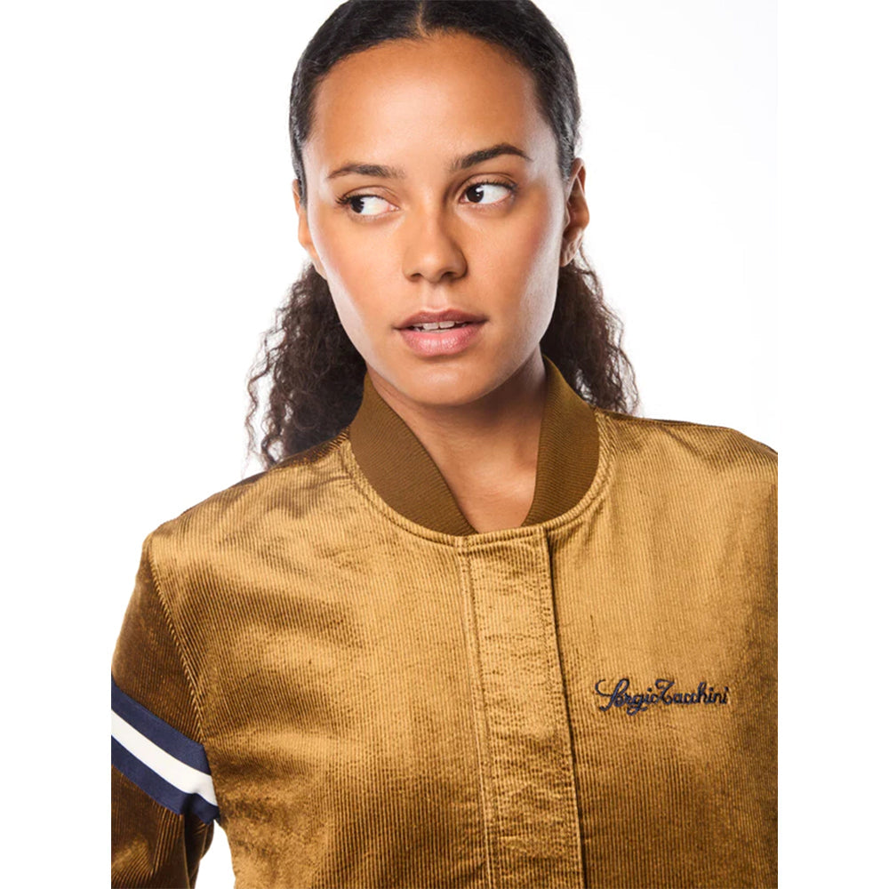 Sergio Tacchini Women's Cordurato Track Jacket |  Bronze Brown