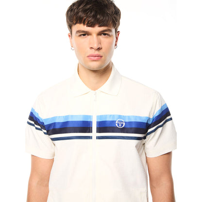 Sergio Tacchini Striscia Short Sleeve Track Jacket | Gardenia