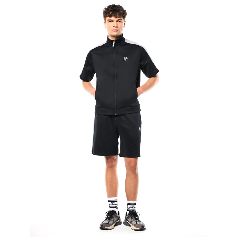 Sergio Tacchini Viscotti Short Sleeve Track Jacket | Black Beauty