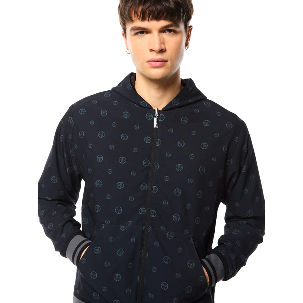 Sergio Tacchini Viaggioa Reversible Velour Track Jacket | Black Beauty