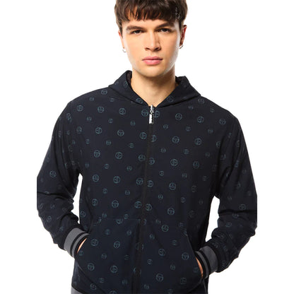 Sergio Tacchini Viaggioa Reversible Velour Track Jacket | Black Beauty