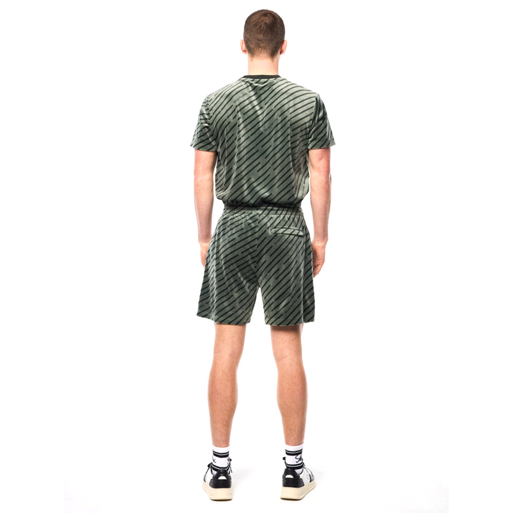 Sergio Tacchini Obliquo Velour Short | Agave Green