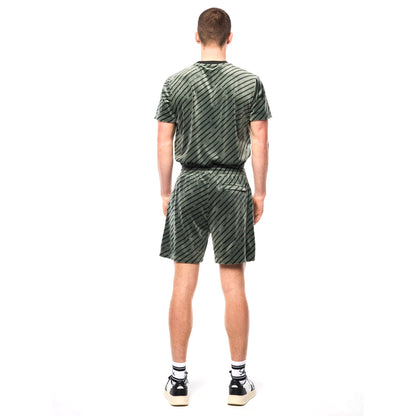 Sergio Tacchini Obliquo Velour Short | Agave Green