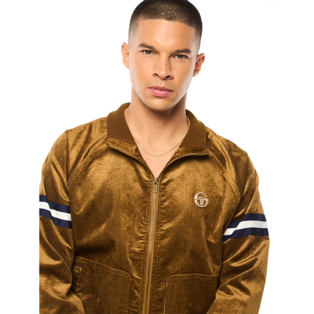 Sergio Tacchini Cordurato Track Jacket |  Bronze Brown