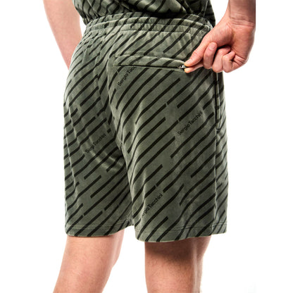Sergio Tacchini Obliquo Velour Short | Agave Green