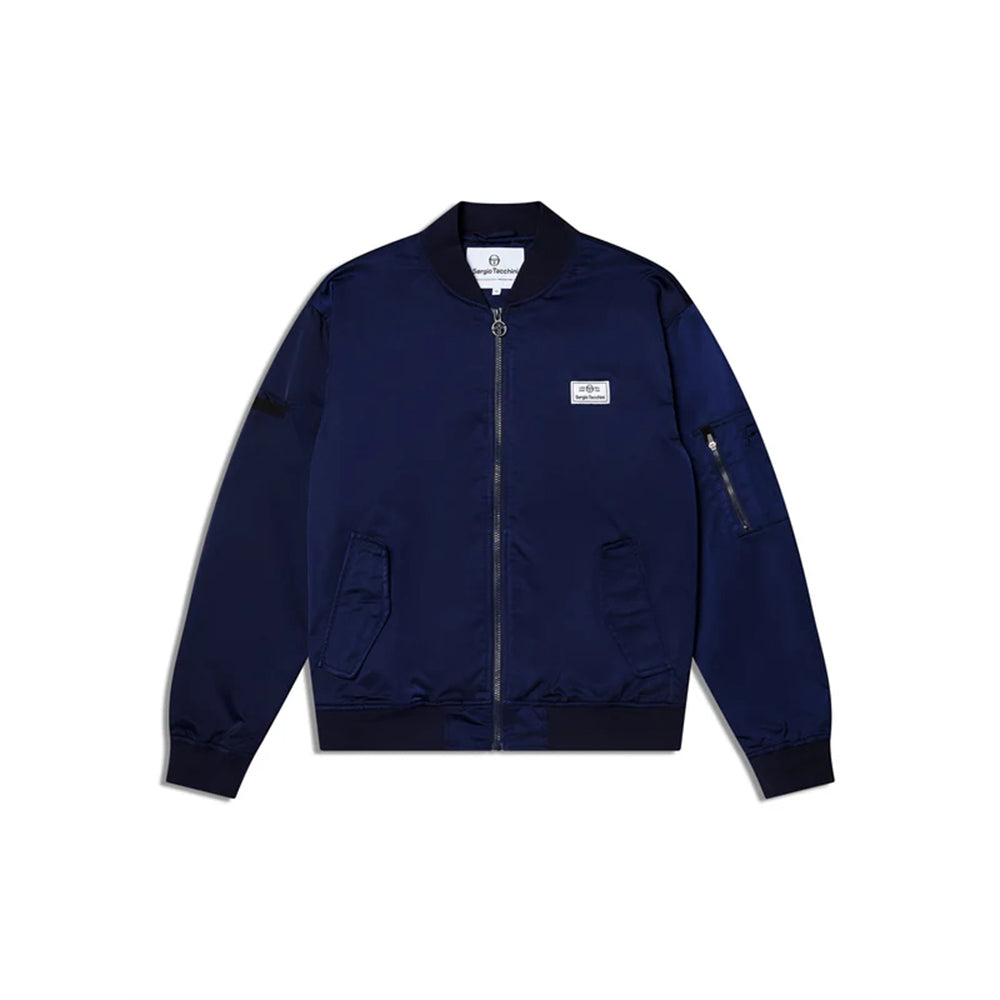 Sergio Tacchini Piano Bomber Jacket | Maritime Blue