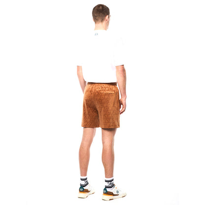 Sergio Tacchini Bandiera Debossed Velour Short | Sugar Almond