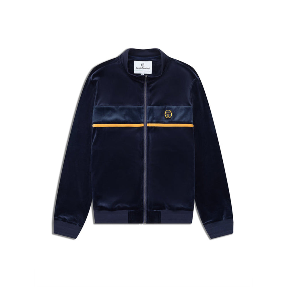 Sergio Tacchini Forato Velour Track Jacket | Maritime Blue