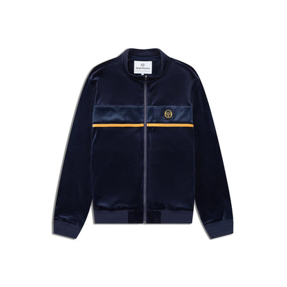 Sergio Tacchini Forato Velour Track Jacket | Maritime Blue