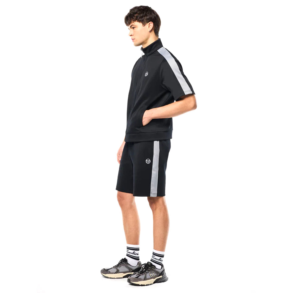 Sergio Tacchini Viscotti Short Sleeve Track Jacket | Black Beauty