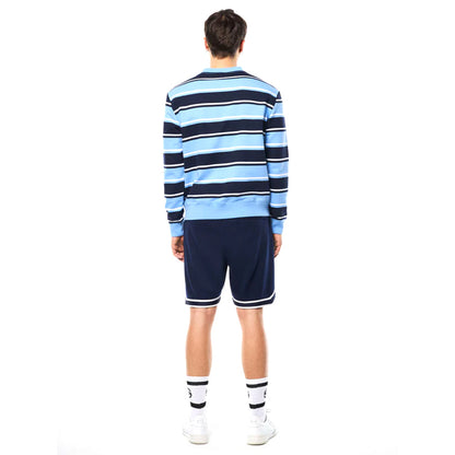 Sergio Tacchini Strisce Stripe Crewneck | Maritime Blue