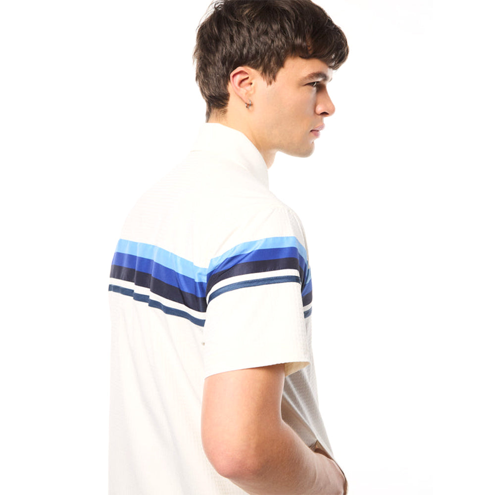 Sergio Tacchini Striscia Short Sleeve Track Jacket | Gardenia