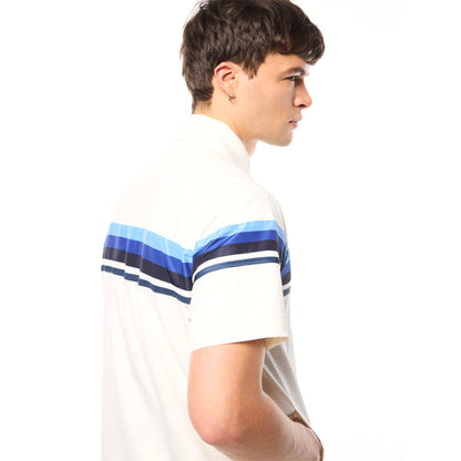 Sergio Tacchini Striscia Short Sleeve Track Jacket | Gardenia