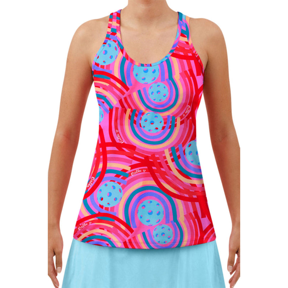 Picckleball Bella Racerback Tank Circle