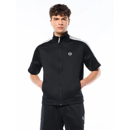 Sergio Tacchini Viscotti Short Sleeve Track Jacket | Black Beauty