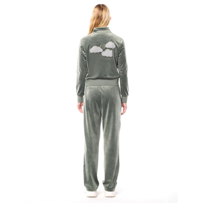 Sergio Tacchini Nuvola Velour Track Pant | Agave Green