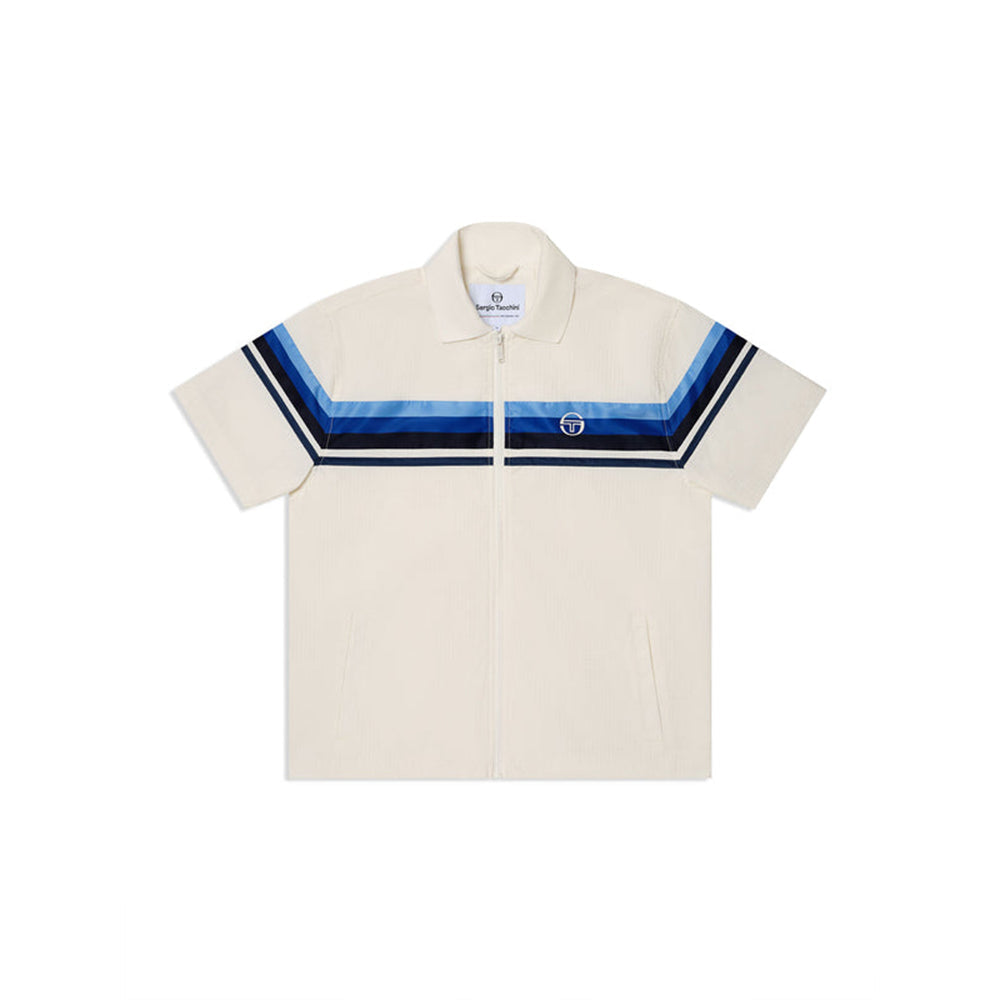 Sergio Tacchini Striscia Short Sleeve Track Jacket | Gardenia
