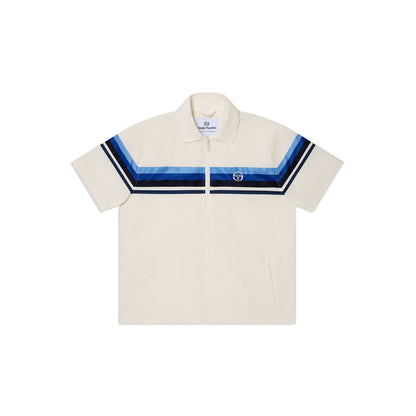 Sergio Tacchini Striscia Short Sleeve Track Jacket | Gardenia