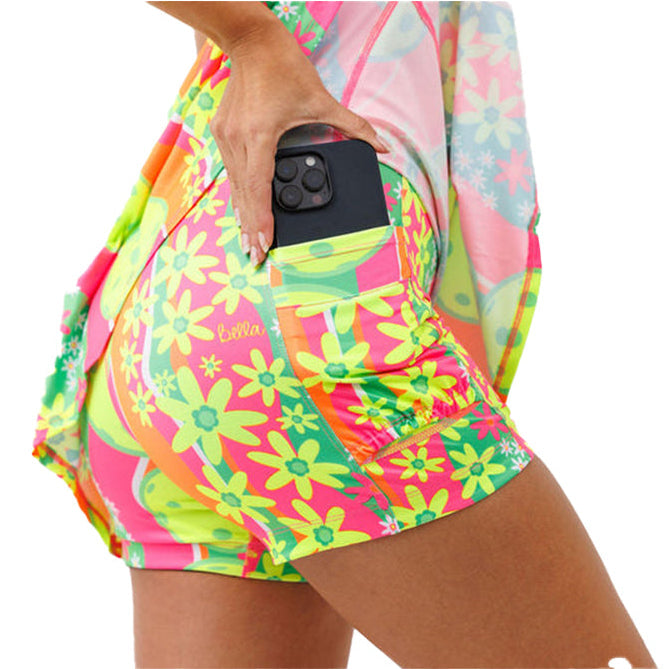 Picckleball Bella Drop Pleat Skort Daisy