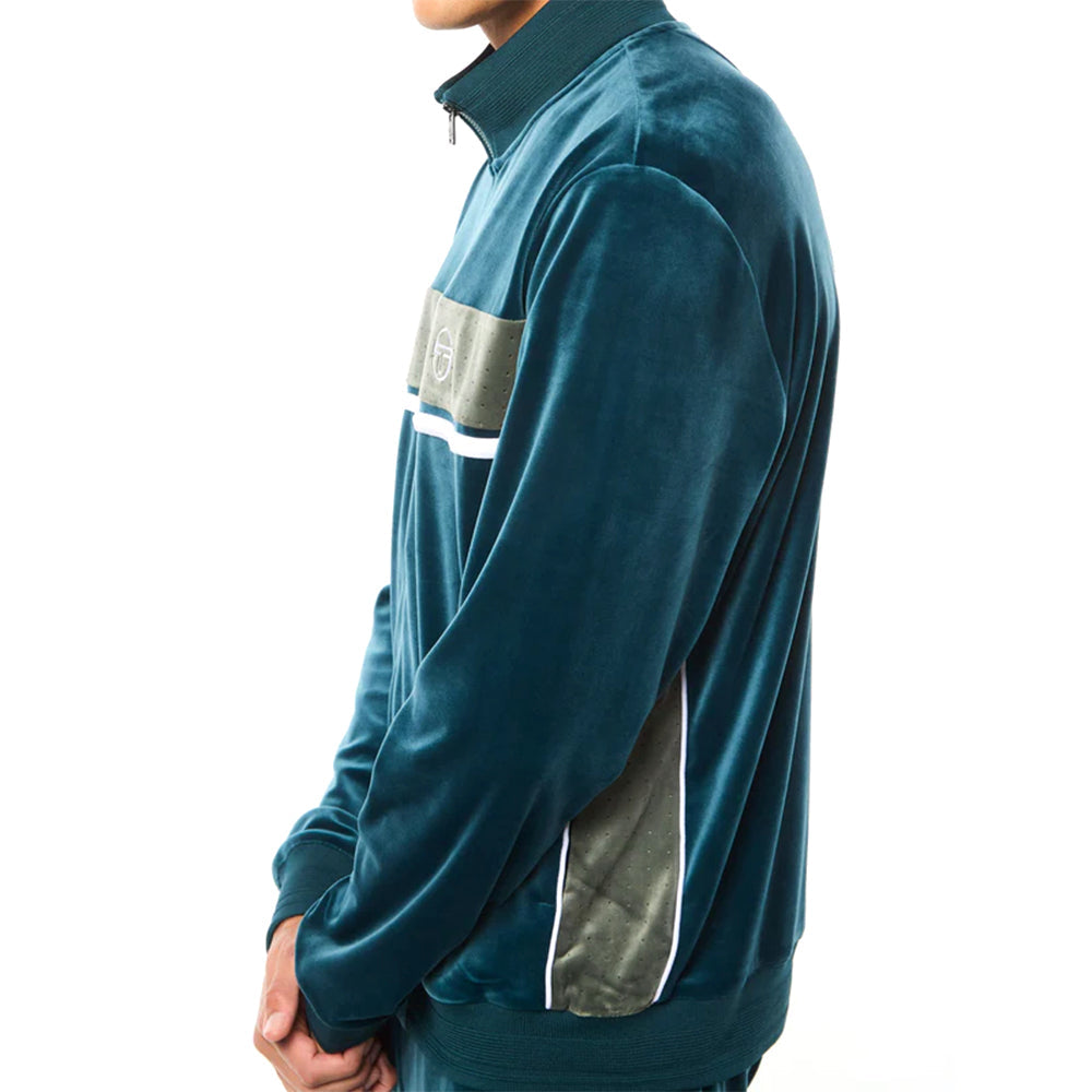 Sergio Tacchini Forato Velour Track Jacket | Mediterranea