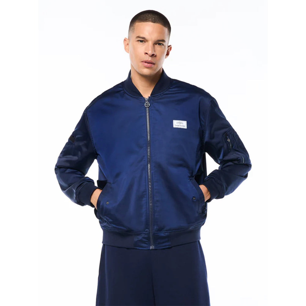 Sergio Tacchini Piano Bomber Jacket | Maritime Blue