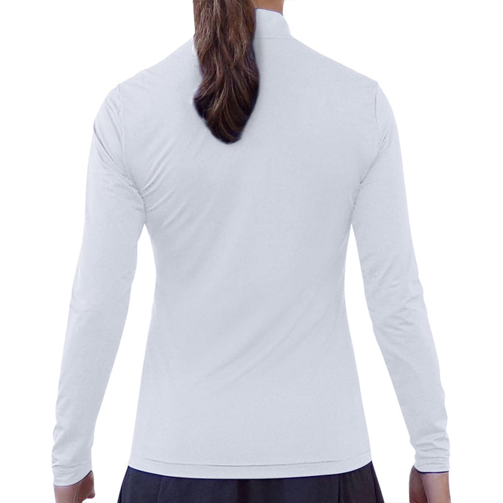 Picckleball Bella 1/4 Zip Long Sleeve Classic White