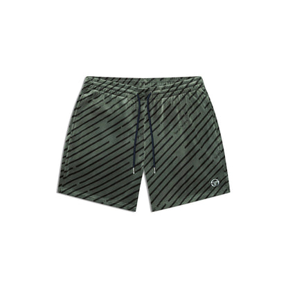 Sergio Tacchini Obliquo Velour Short | Agave Green