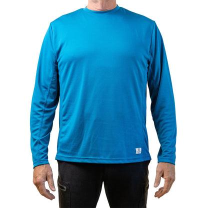Picckleball Bella Men's Mykonos Blue Long Sleeve Tee