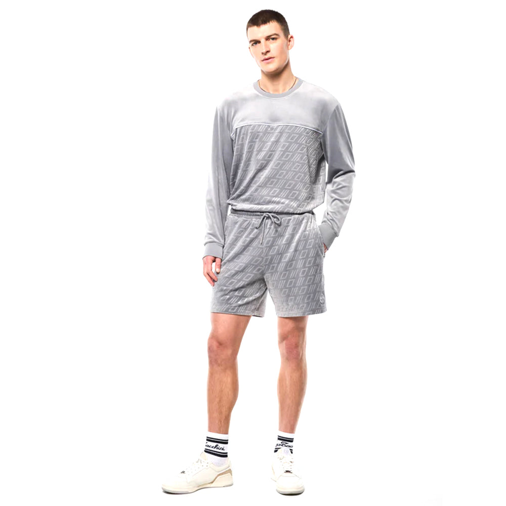Sergio Tacchini Bandiera Debossed Velour Short | Sleet