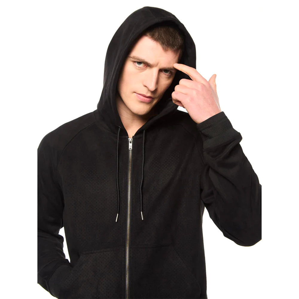 Sergio Tacchini Camoscio Hoodie |  Black Beauty