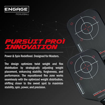 Engage Pickleball Pursuit Pro1 Innovation 12.7mm Pickleball Paddle