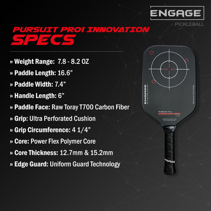 Engage Pickleball Pursuit Pro1 Innovation 12.7mm Pickleball Paddle