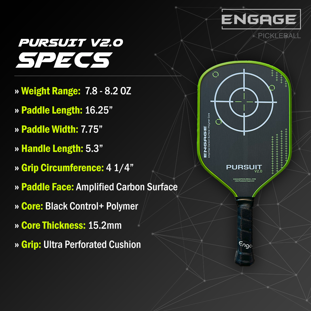Engage Pickleball Pursuit V2.0 Pickleball Paddle