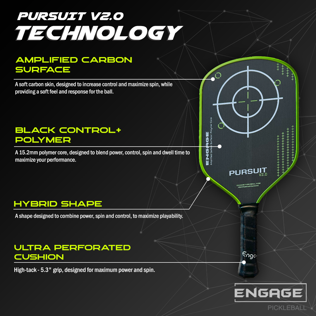 Engage Pickleball Pursuit V2.0 Pickleball Paddle