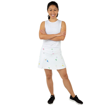 Queen Of The Court Gin Fizz Swing Skirt
