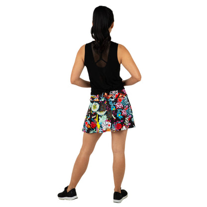 Queen Of The Court Tattoo Swing Skirt