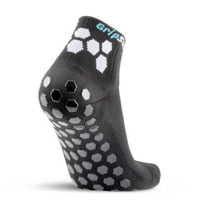 GripSocks for Tennis - 1/4 Crew Height - Black