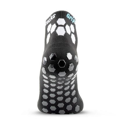 GripSocks for Pickleball - 1/4 Crew Height - Black