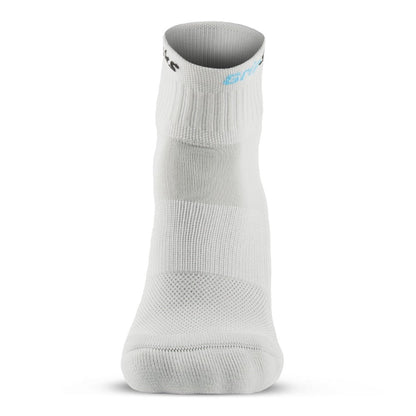 Athletic Socks with Grips - 1/4 Crew - Gray