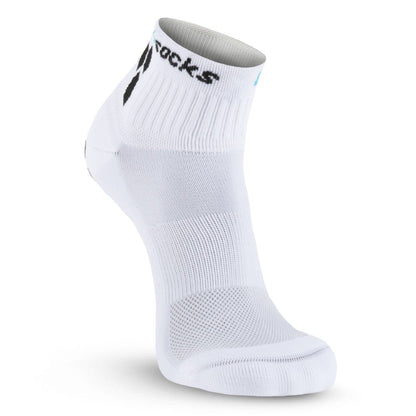 GripSocks for Pickleball - 1/4 Crew Height - White