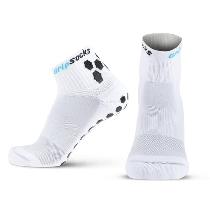 GripSocks for Golf - 1/4 Crew Height - White