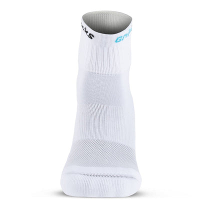 GripSocks for Pickleball - 1/4 Crew Height - White