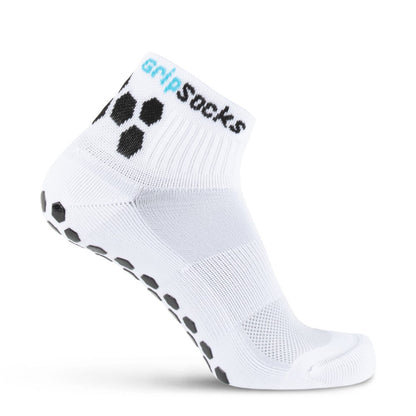 GripSocks for Golf - 1/4 Crew Height - White