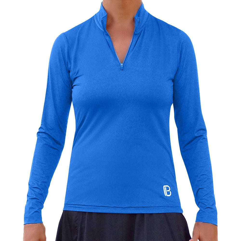 Picckleball Bella 1/4 Zip Long Sleeve Royal Blue