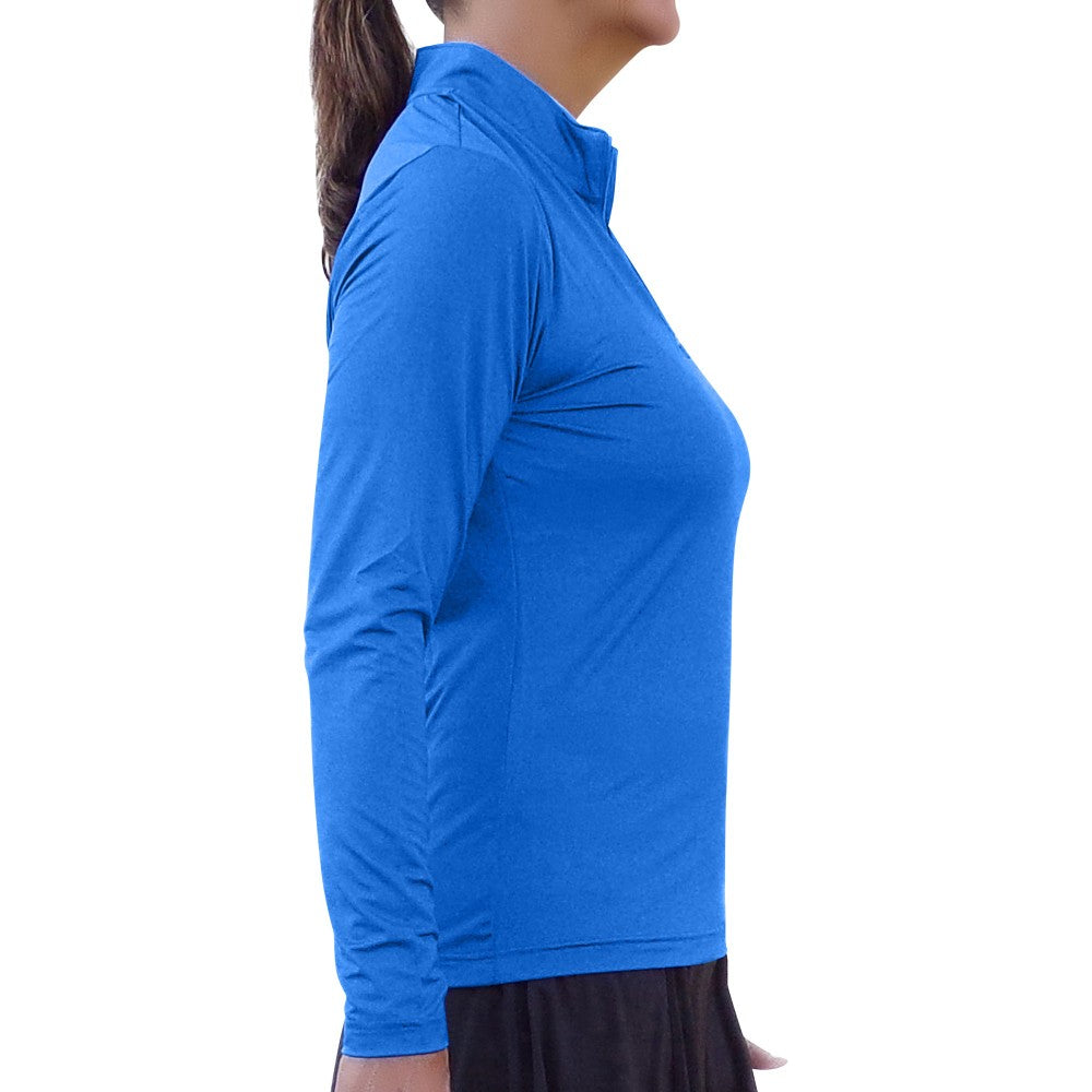 Picckleball Bella 1/4 Zip Long Sleeve Royal Blue