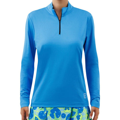 Picckleball Bella 1/4 Zip Long Sleeve Electric Blue