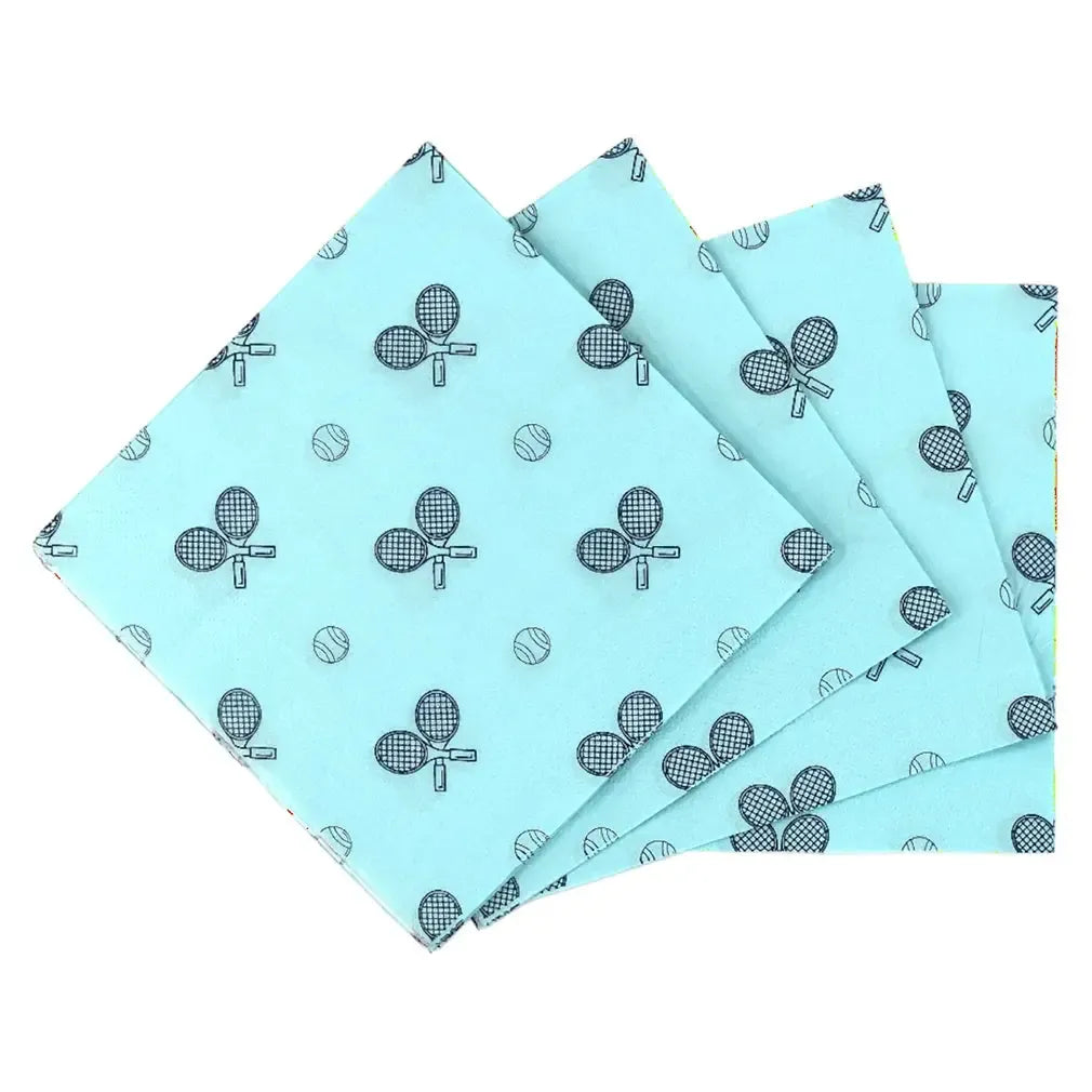 Tennis Cocktail Napkins 20 Pack-Accessories-Racquet Inc-RITG19-6-1-Tennis Express