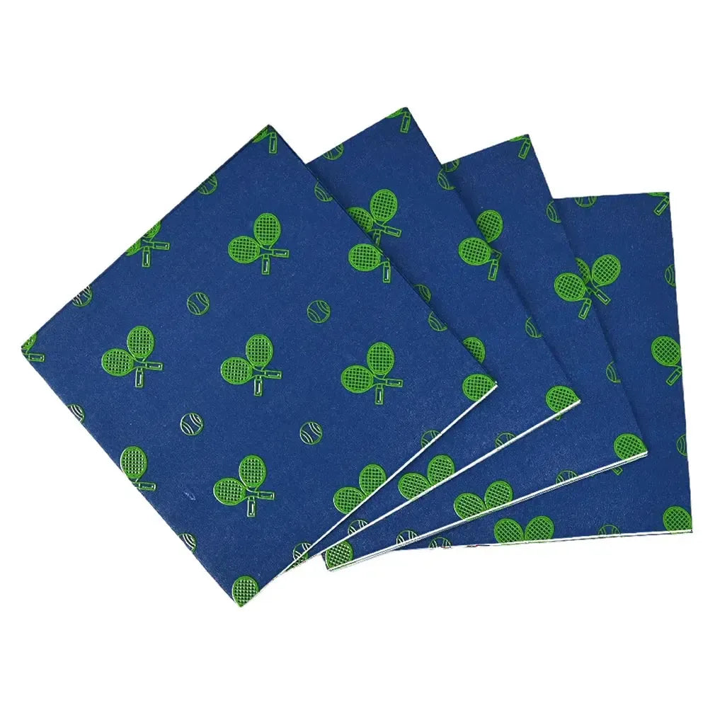 Tennis Cocktail Napkins 20 Pack-Accessories-Racquet Inc-RITG19-7-1-Tennis Express